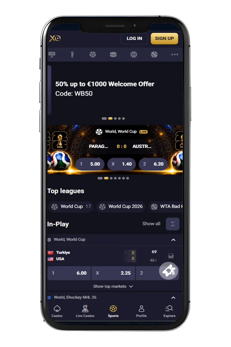 A screenshot of the home screen on the phone